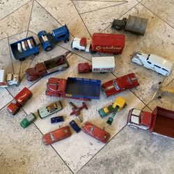 Nice vintage collection antique toys cars trucks Tonka etc Would Trade For redline Hot Wheels redlines 