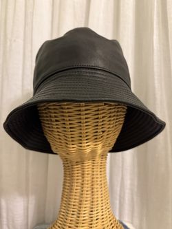 Prada Leather Bucket Hat Vintage Size Medium