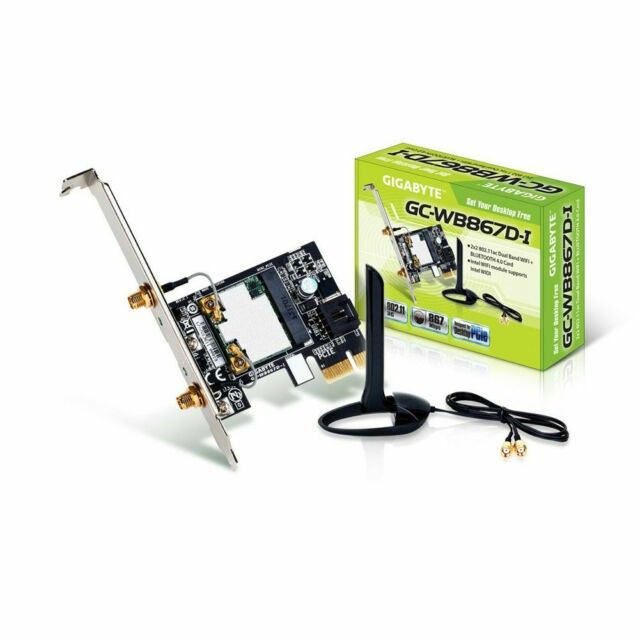 Gigabyte GC-WB867D-I REV Bluetooth 4.2 Wireless Dual Frequency 2.4Ghz-5.8Ghz Expansion Card