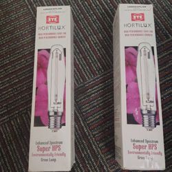 2 600 W Hortilux Light Bulbs
