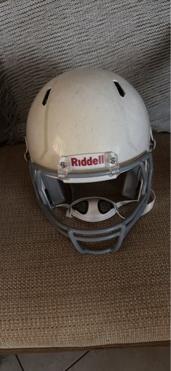 Riddell White Football Helmet with Face Mask