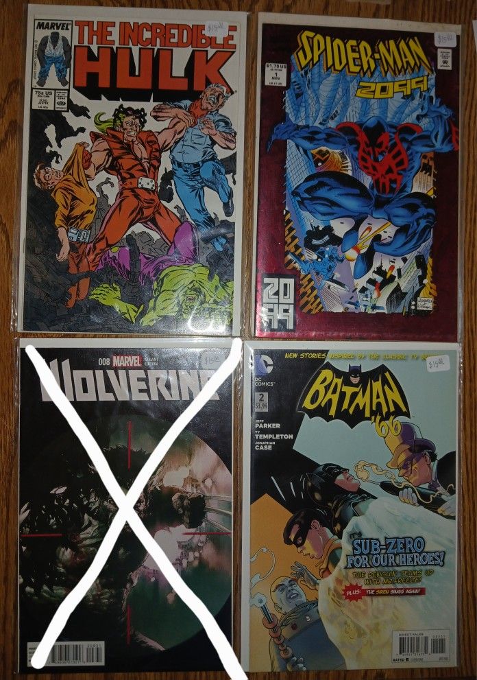 Comics For Sale  -- $15 Each 