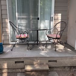 Patio table and chairs