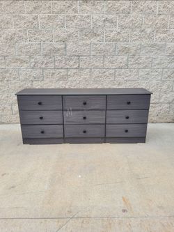 Gray Matte Wide Bedroom Dresser!