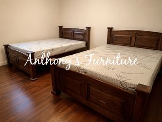 Full size bed with mattress