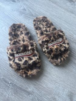 Balenciaga Slides Cheetah Size 9