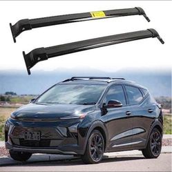 220LBS Roof Rack Noiseless Cross Bars Fit for Chevy Chevrolet Bolt EUV Bolt EUV 2022 2023 2024 Sunroof Freedom All Aluminum (Not for Bolt EV) Black Cr