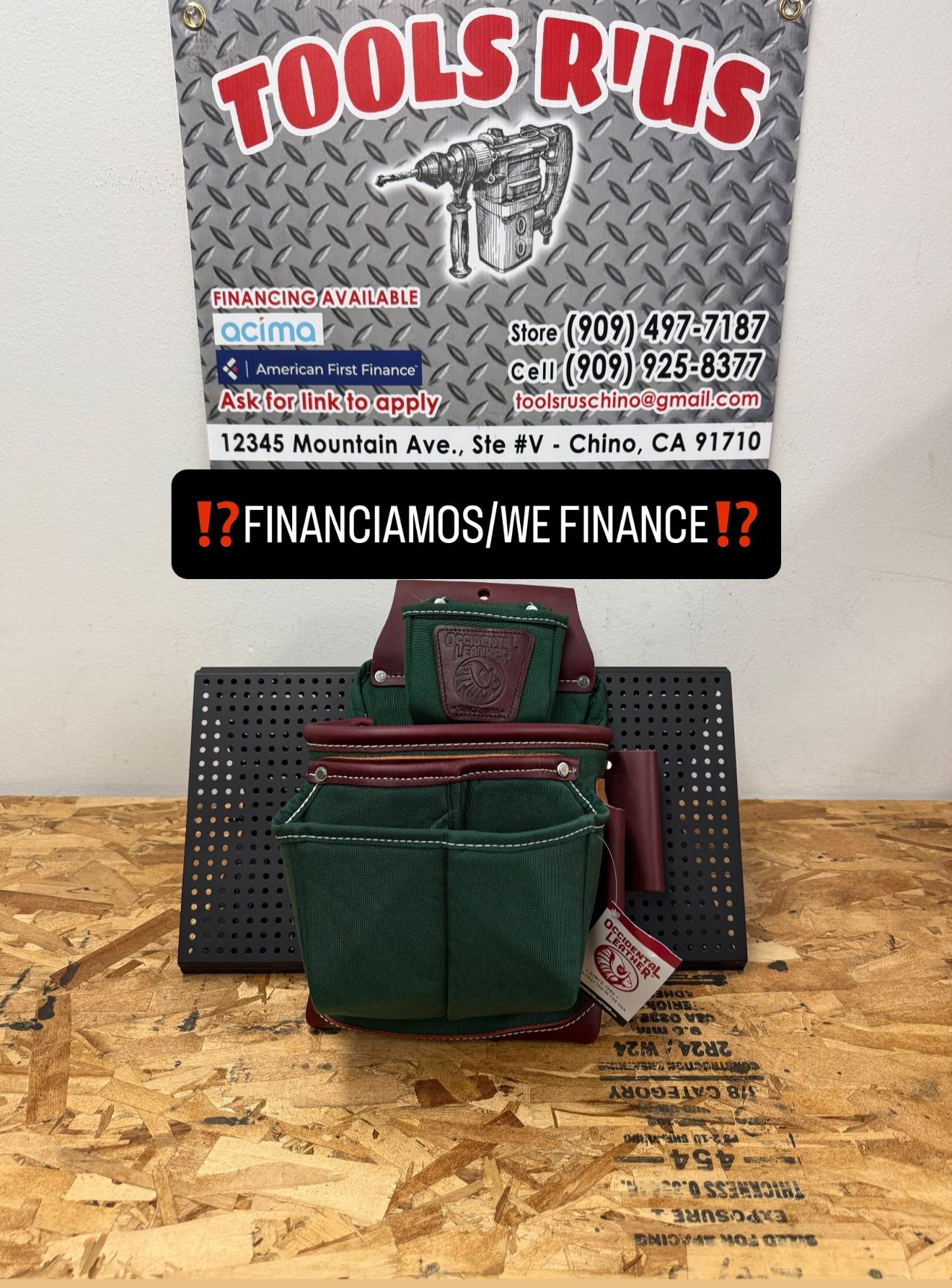 8583 OCCIDENTAL LEATHER Heritage FatLip Fastener Bag(POUCH SOLO)**(FINANCIAMOS/WE FINANCE)**