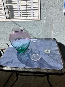 Glass flower vases