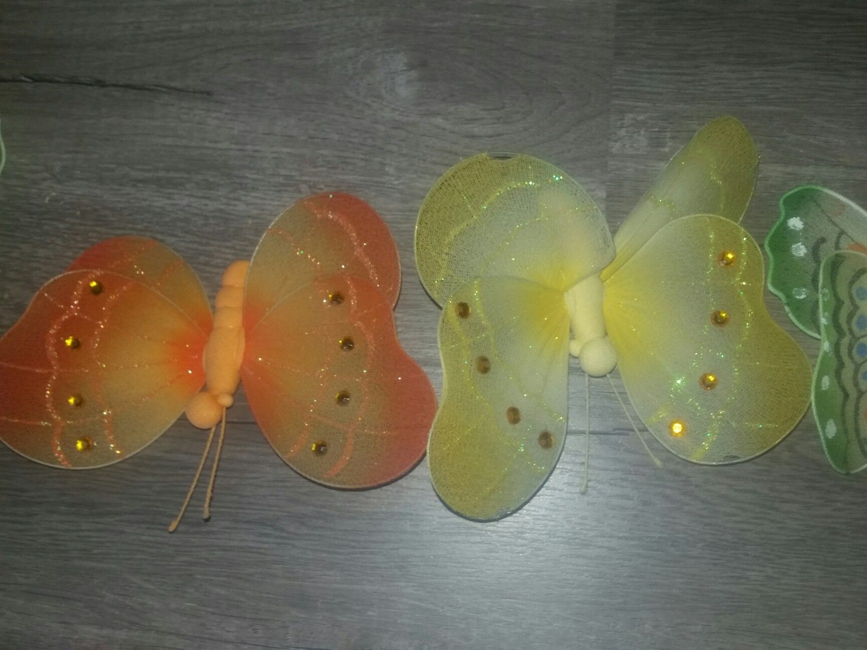 Decorative butterflies and suflowers very unik