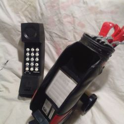Vintage 12" Golf Bag Telephone Phone Landline-Golf Ball Push Button!untested