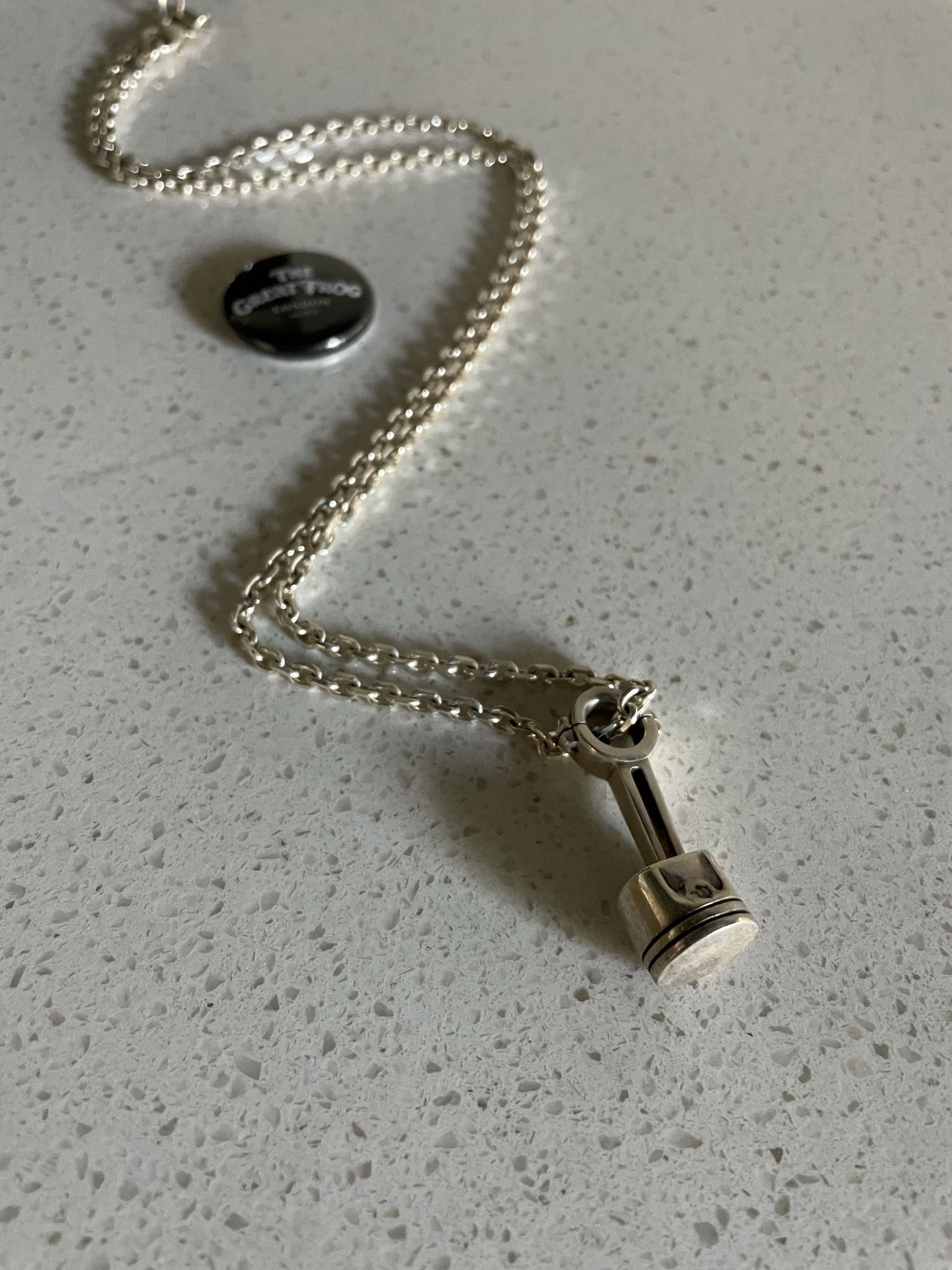 Piston Necklace Silver -the Great Frog London