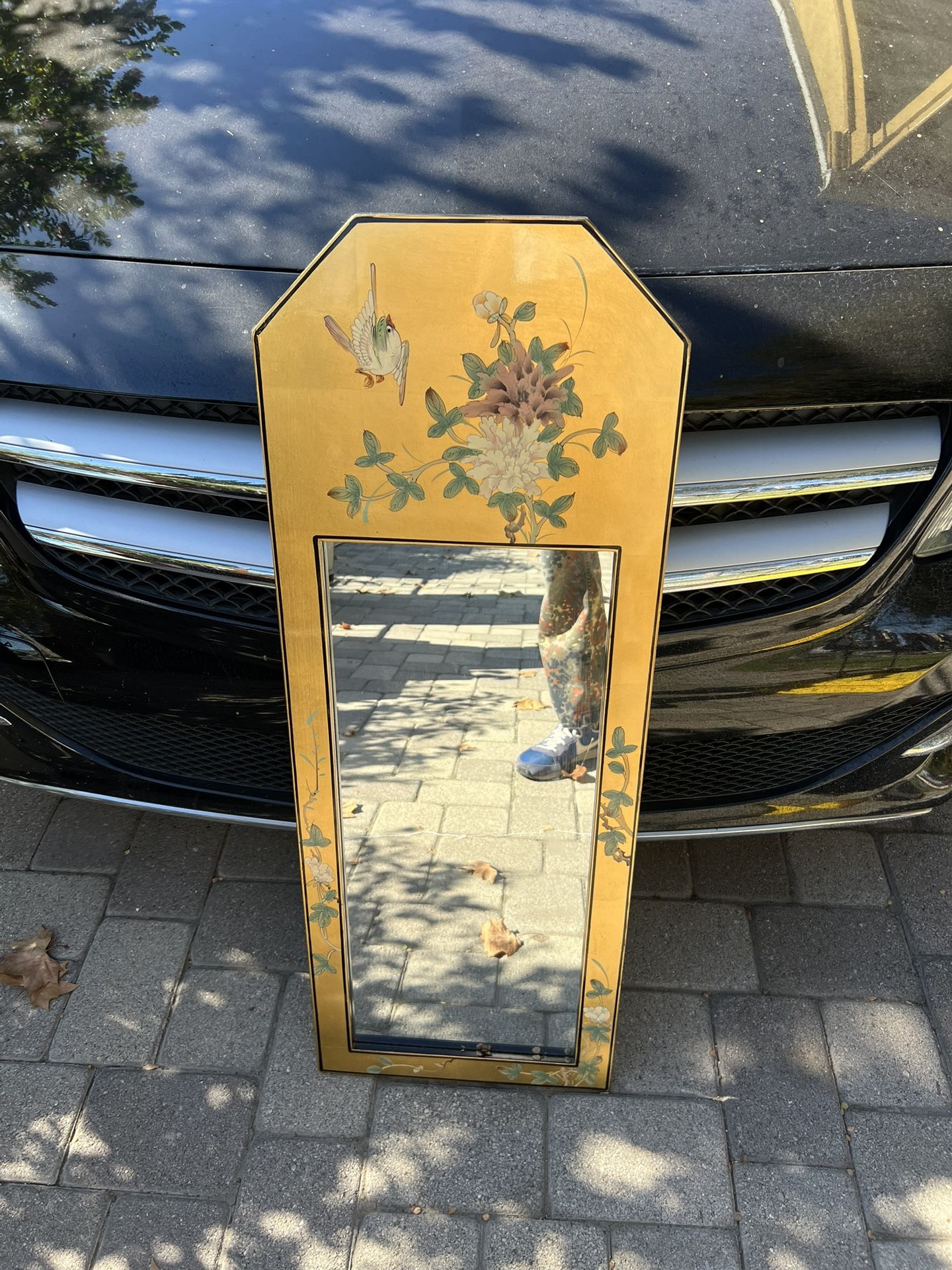 Vintage MID CENTURY MODERN 1980’s Gold Decorative Mirror