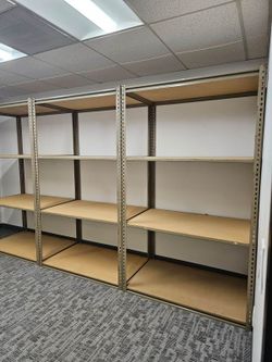 Industrial Racks 48 in W x 30 in D Used Heavy Duty Storage Shelving 4 Tier Delivery Available