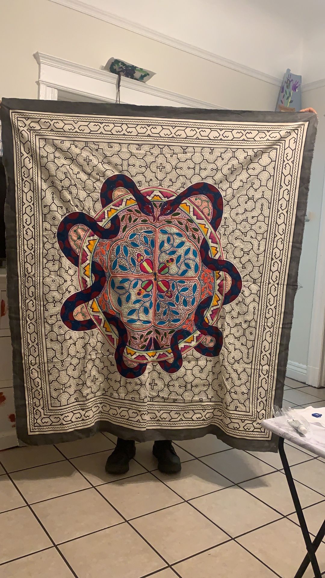 Shipibo Conibo San Salvador Hand made tapestry