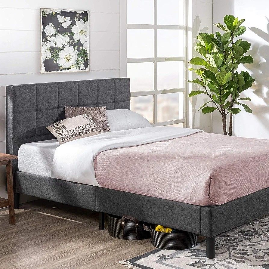 ZINUS Lottie Upholstered Platform Bed Frame - KING Size