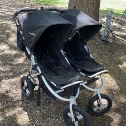 Bumbleride Indie Twin Stroller, Jet Black And Rain Cover Included