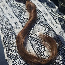 Human Hair Extension Clip On  Auburn 22"
