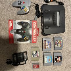 Nintendo 64 + 5 Games (hablo Espanol)