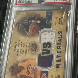 Kobe Bryant Game Used PSA 
