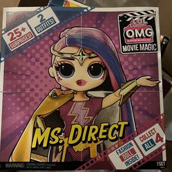 L.O.L. Surprise! OMG Movie Magic Ms. Direct Fashion Doll with 25 Surprises Including 2 Outfits, 3D Glasses, Movie Accessories,Toys for Girls Boys Ages