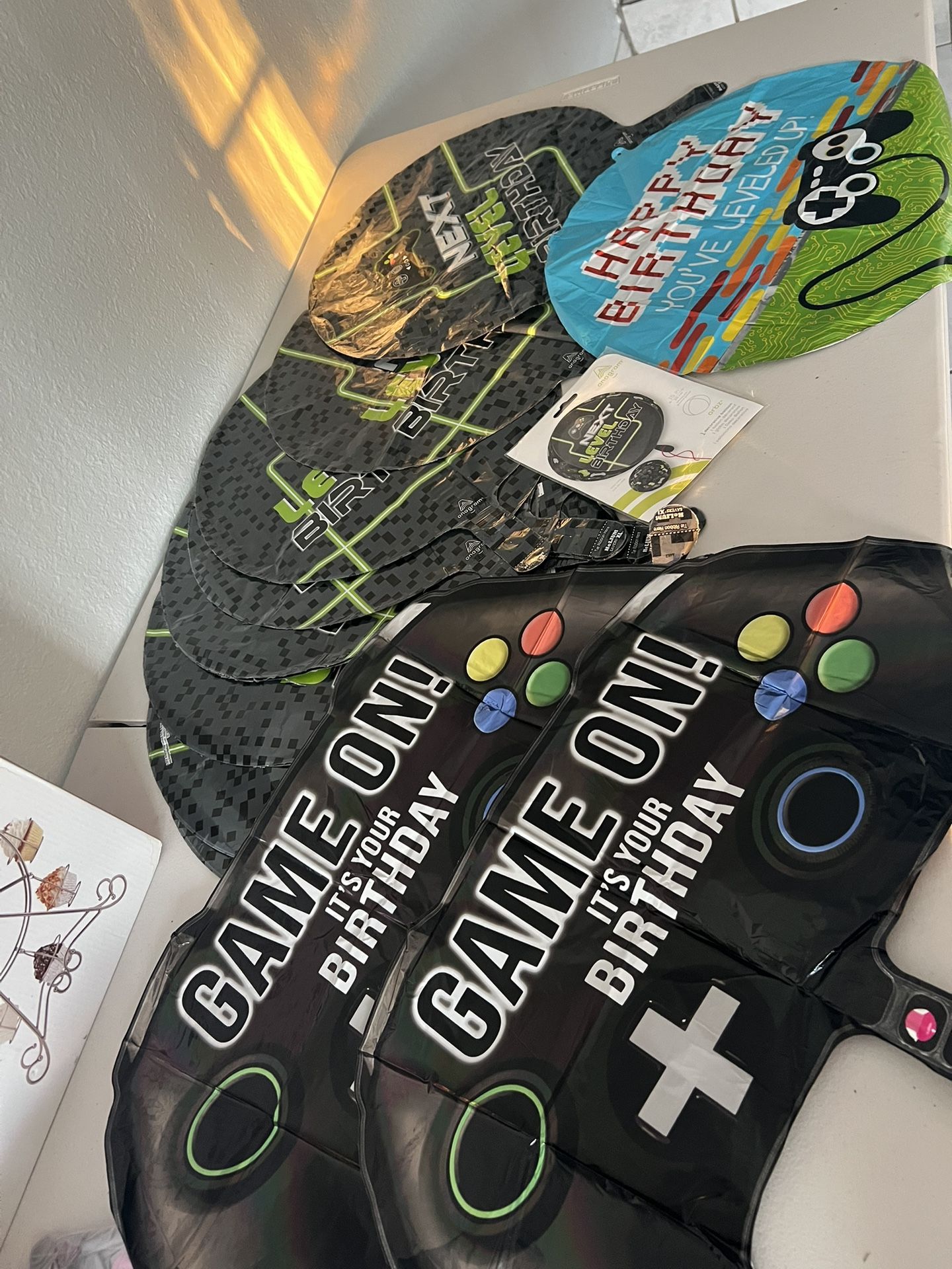 16 Level Up Birthday Balloons  1  16" Level Up Birthday Orbz Foil Balloon 2 Pcs Video Game Controller Mylar Balloon 12 regular foul level up birthday 
