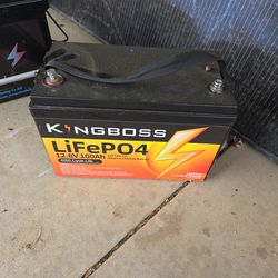 King boss 12.8v 100ah battery