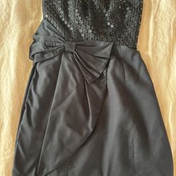 Lilly Pulitzer Black Strapless Sequin Dress (XXS/00)