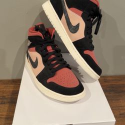 Air Jordan 1 Mid Burgundy Dusty Pink (Women's 11.5)