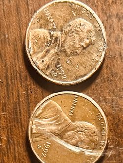 Four 1992 Lincoln Pennies