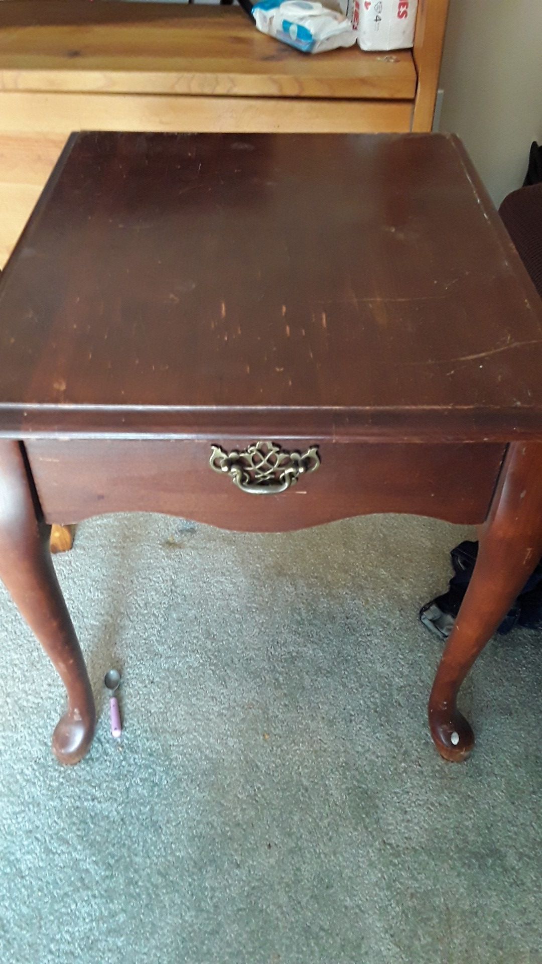 End table with drawer