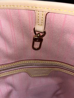 Louis Vuitton Damier Azur Pink/Rose Ballerine Interior Neverfull