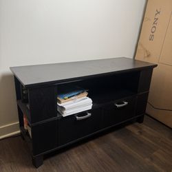Compact Black TV Stand / Media Console 