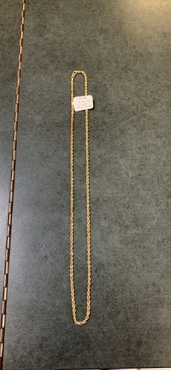 14k Hollow Rope Necklace