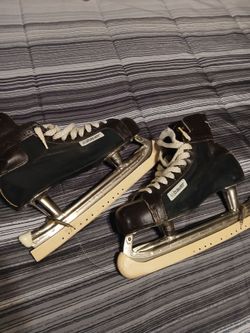 1960's Bauer (Big Chief) Hockey Skates Excellent Condition
