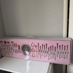 Glitz And Glam Makeup Brushes Bling Silver