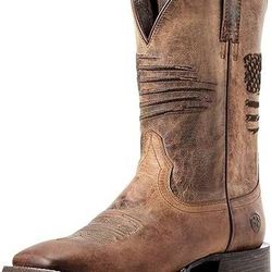 NEW SZ 6.5 Men Ariat Circuit Patriot Western Cowboy Boots Square Toe Riding Boot