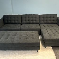 Sectional with Ottomam