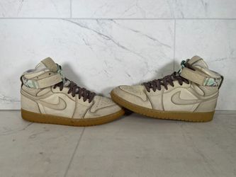 Nike Air Jordan 1 Retro High Strap N7 AR4410-207 Tan Size 12 (NO BOX) (I-16993)