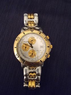 Bulova watch quartz  100 meter marine star