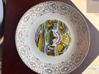 Souvenir plate Arkansas