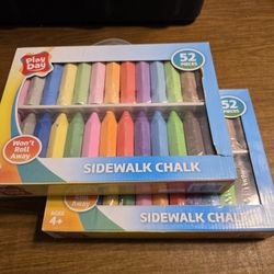 New Sidewalk Chalk - 52 Pcs