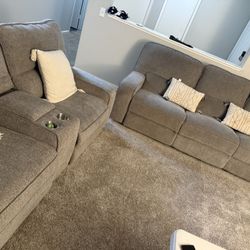 Ashley Home Furniture Reclining Sofa/Couch Set