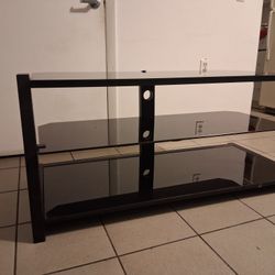 Black Glass Table 48.5"x23"