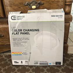 Modern 15” LED Flush Mount Light – Bright 1650LM – Energy Efficient