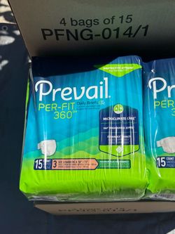 Prevail Per-Fit 360 Daily Briefs Size 3 Bariatric