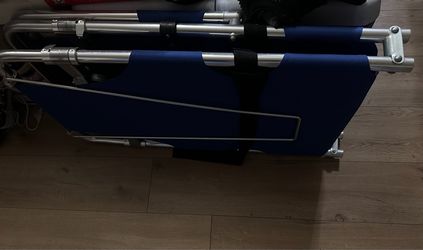 Emergency folding stretcher