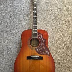 Epiphone Hummingbird Acoustic Guitar - Aged Cherry Sunburst Gloss
