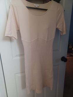 Off white fitted dress