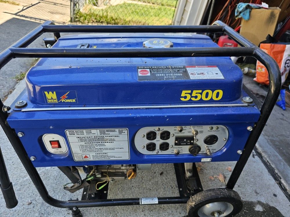 Wen 13hp Generator Gas 5500 Watts for Sale in Chicago, IL OfferUp